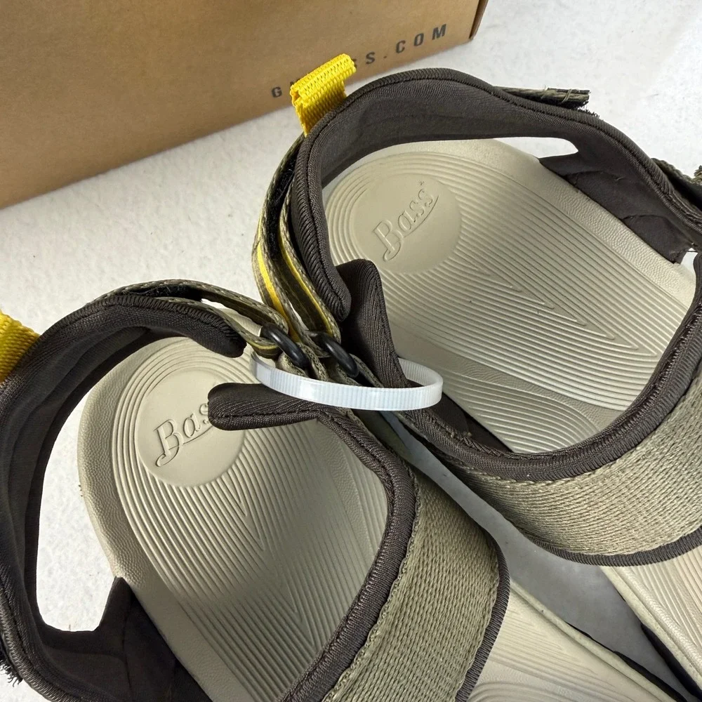 G.H. Bass Trek Sport Sandals Moss Green Adjustable Straps Mens US 10 UK 9